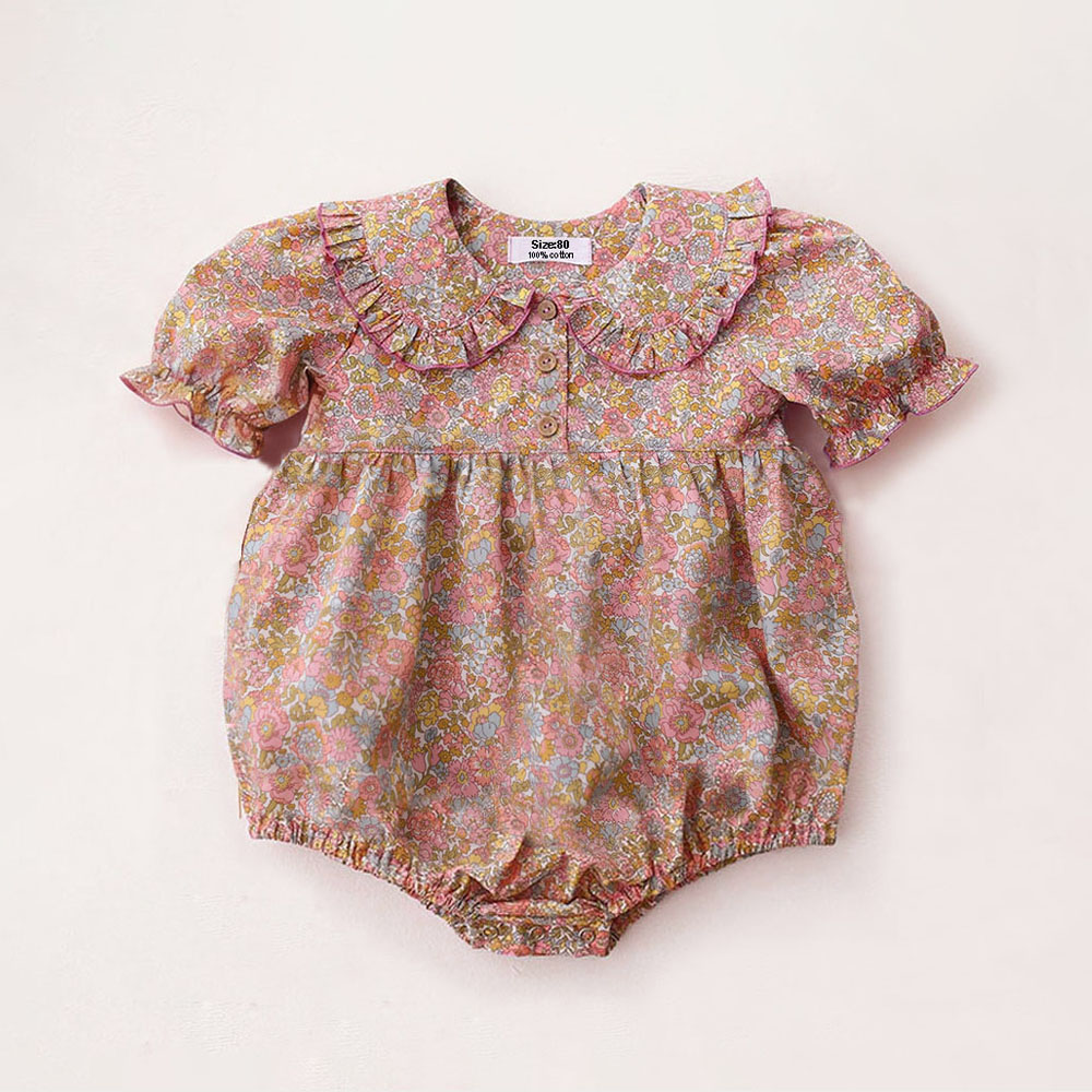 Newborn Baby Girl Romper Floral - Summer Newborn Infant One-Piece Clothing Cute