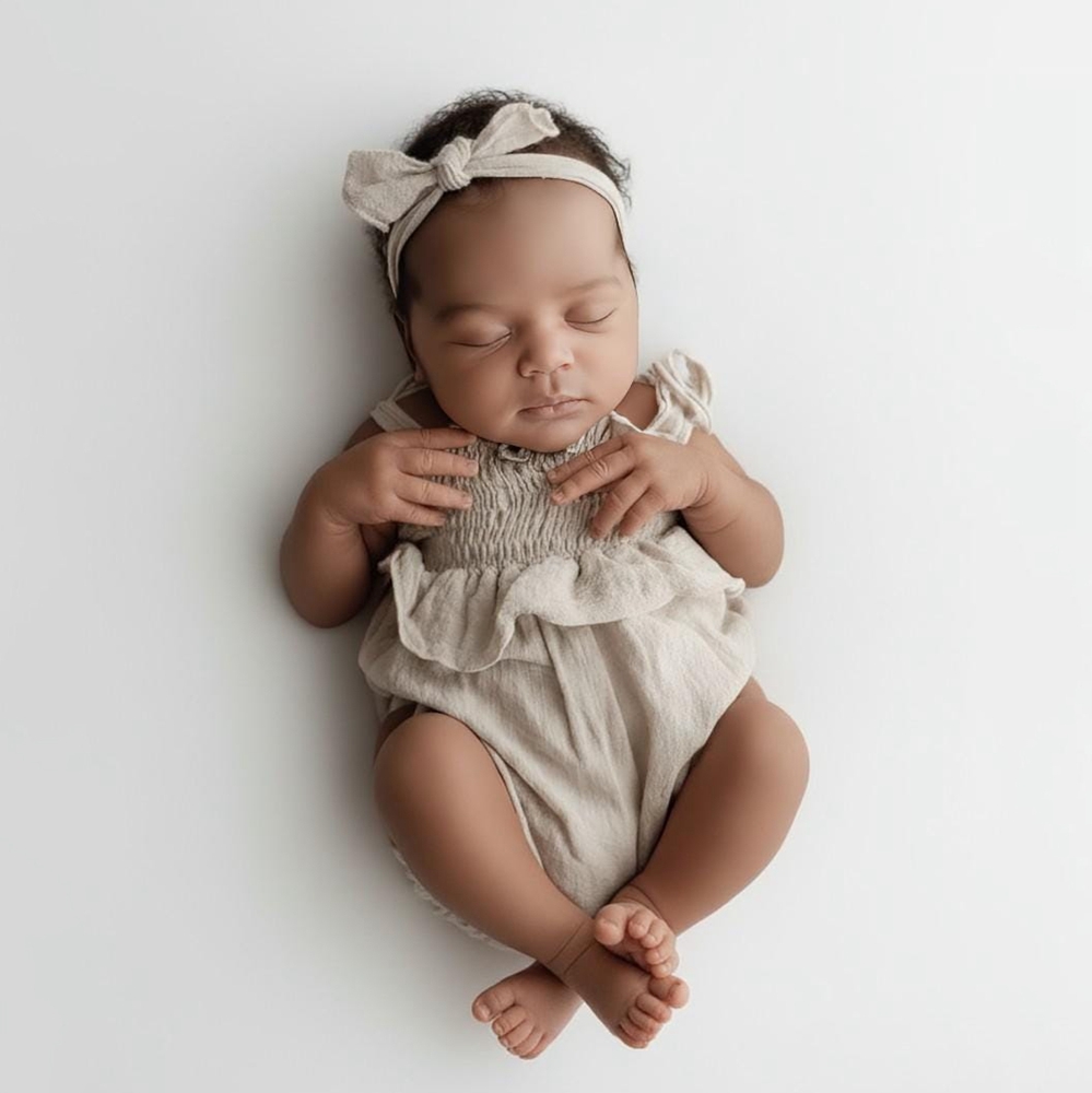 Infant Photography Props Outfit - Newborn Photography Props Baby Girl Yellow