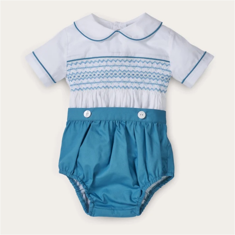 Baby Boy Suit Set Baptism - 0-6Y Summer Baby Boy Hand Smocked
