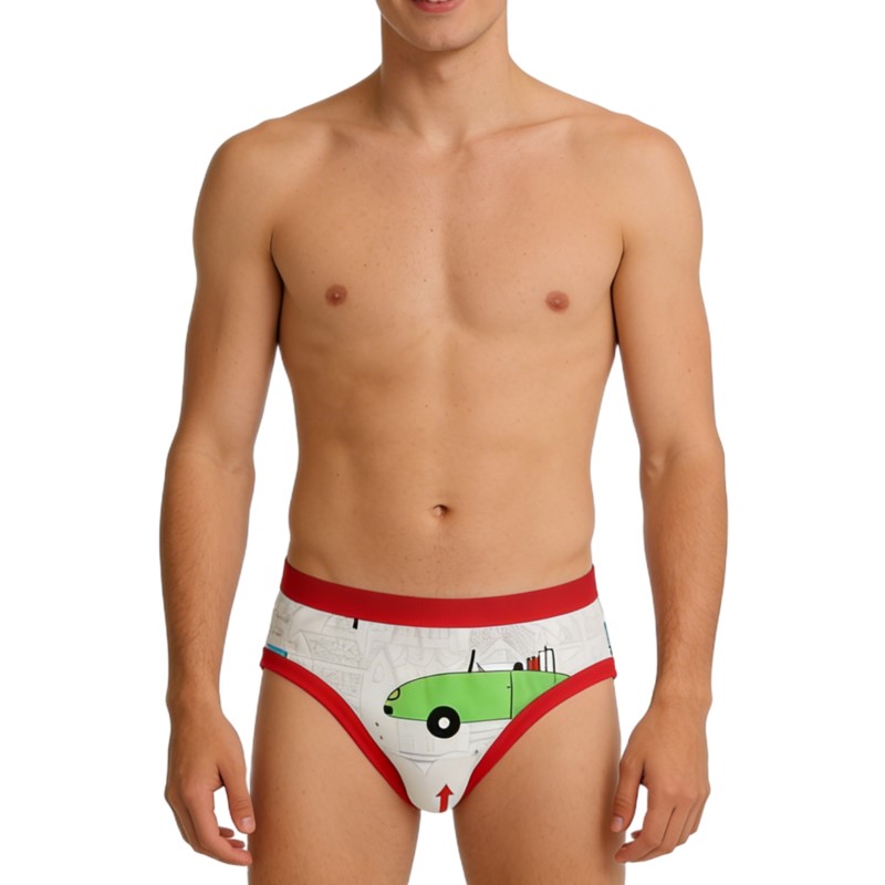 Diapering - Man's Cute Cartoon Pattern Briefs Underwear