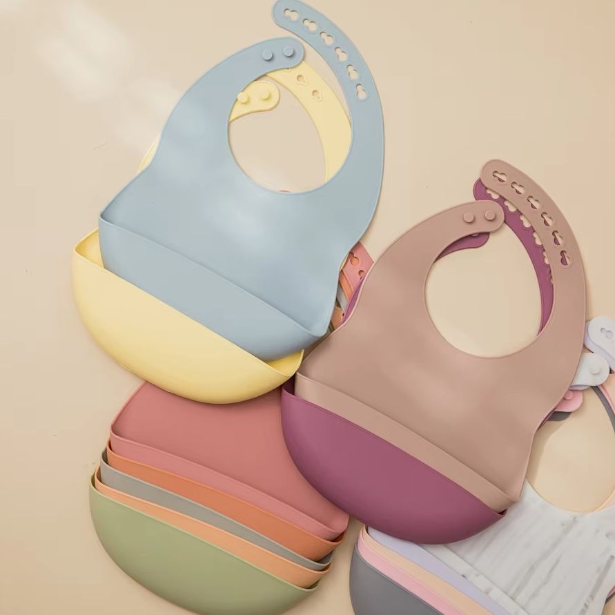 Waterproof Baby Bibs Silicone - Baby Bibs for Mealtime Waterproof Silicone