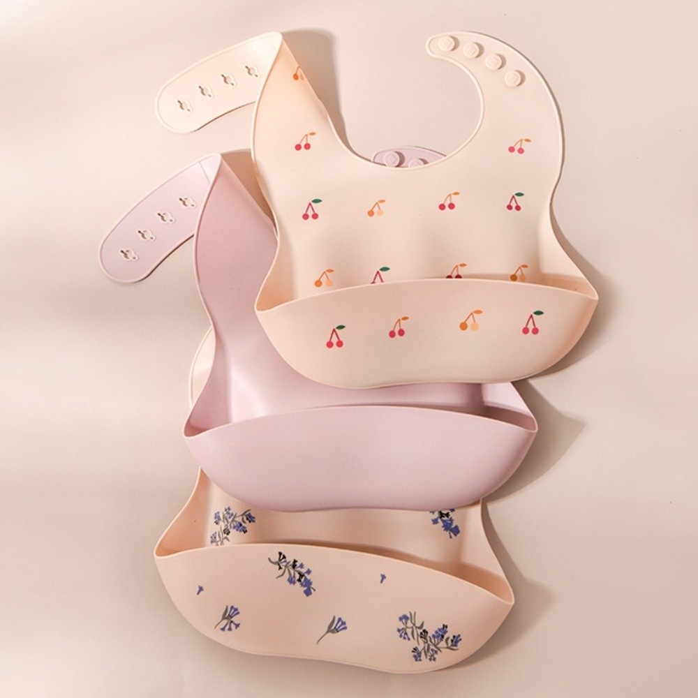 Waterproof Baby Bibs Silicone - New Silicone Baby Eating Bib Adjustable