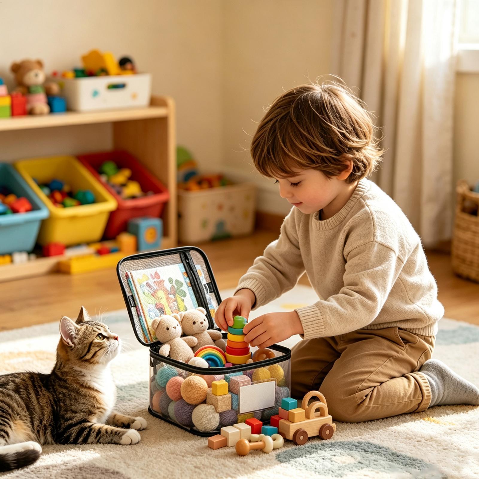 Clear Toy Storage Bags 6 Piece - Nursery ulasan dan harga