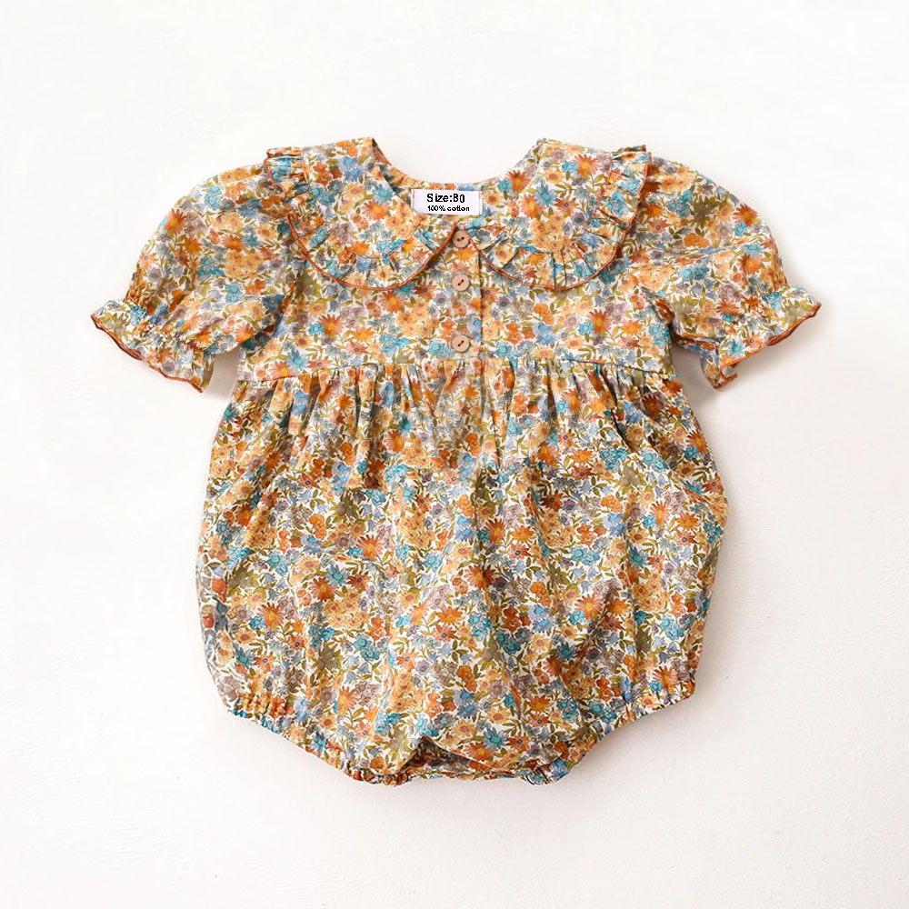 Summer Newborn Infant One-Piec - Newborn Baby Girl Romper Floral ulasan dan harga