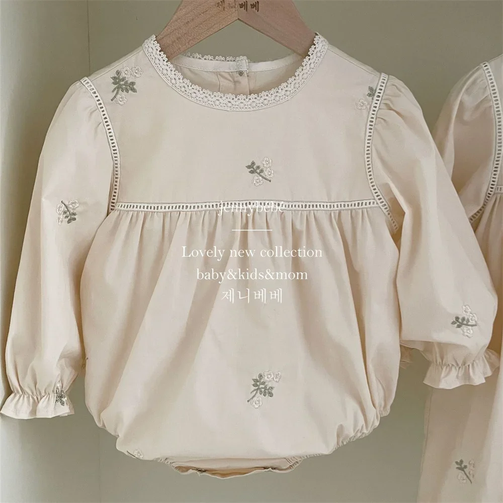 Baby Girls Embroidered Floral  - Newborn Baby Girl Romper Floral ulasan dan harga
