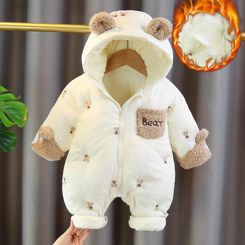 Winter Newborn Baby Romper Thi - Cotton Baby Onesies Zipper ulasan dan harga