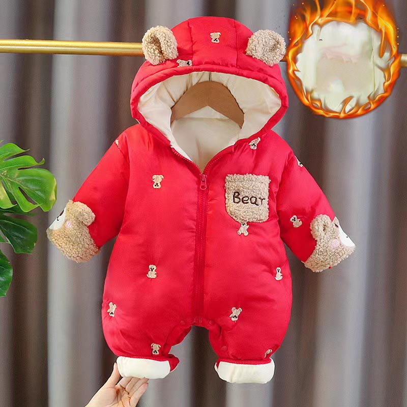 Winter Newborn Baby Romper Thi - Cotton Baby Onesies Zipper ulasan dan harga
