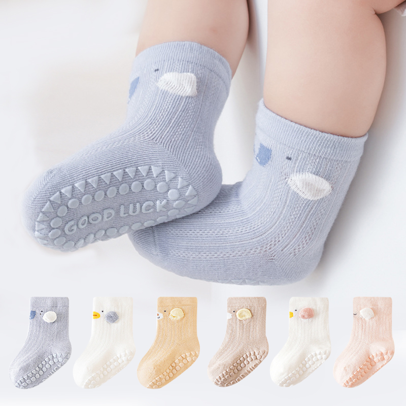 3 Pairs Cartoon Baby Floor Soc - Unisex Baby Socks Non Slip ulasan dan harga