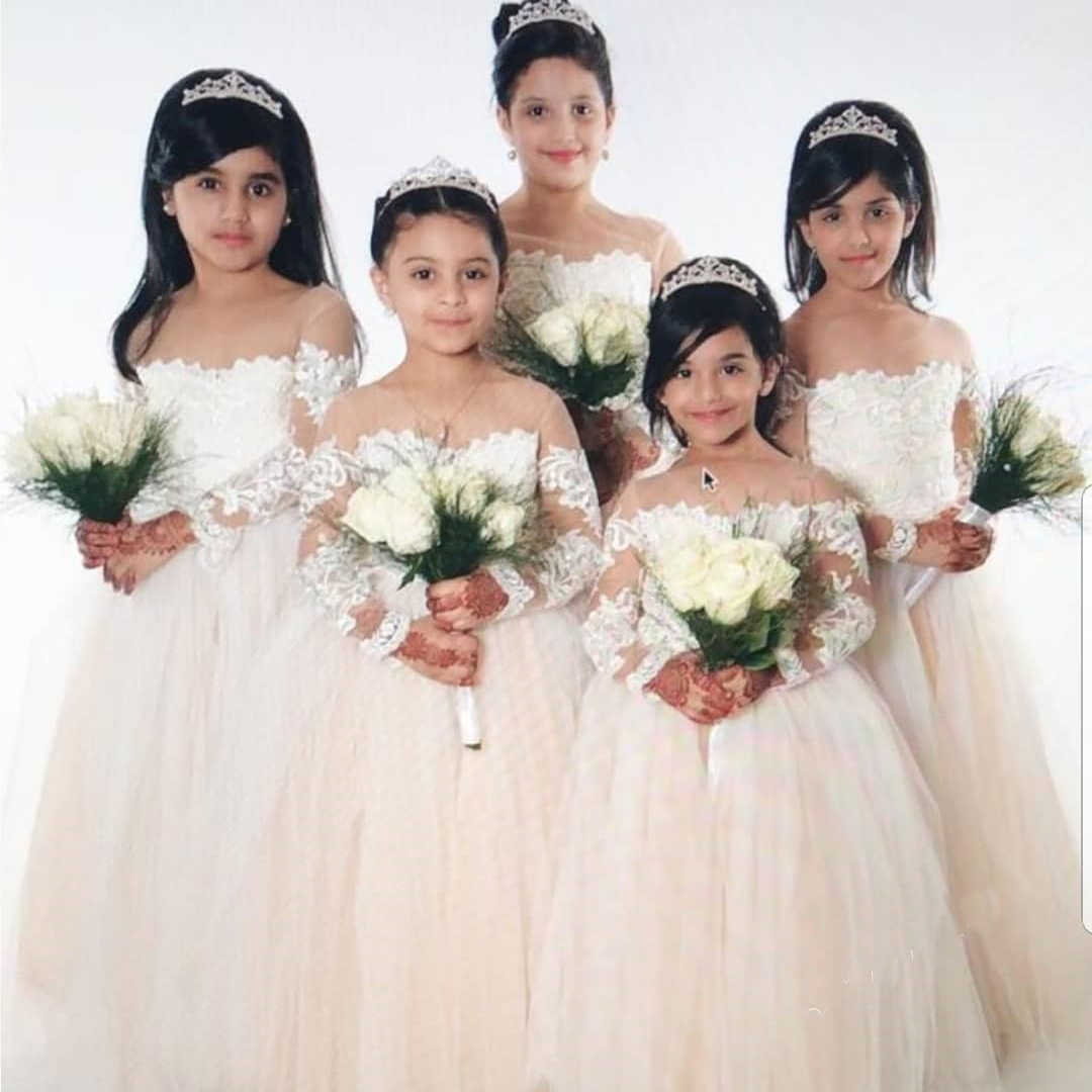 2024 Toddler Lace Tulle Flower - Toddler Girl Tulle Party Dress ulasan dan harga