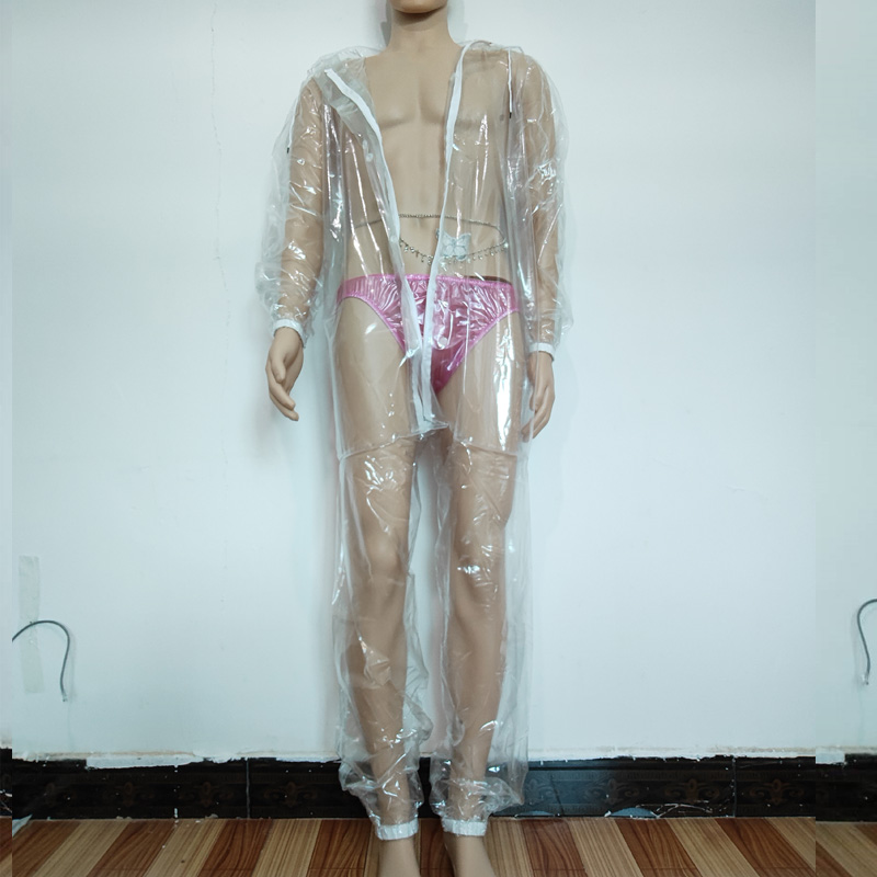 Sexy PVC Transparent Zipper Pl - Diapering ulasan dan harga