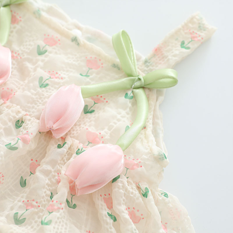 2026 Baby Girl Summer Princess - Newborn Baby Girl Romper Floral ulasan dan harga