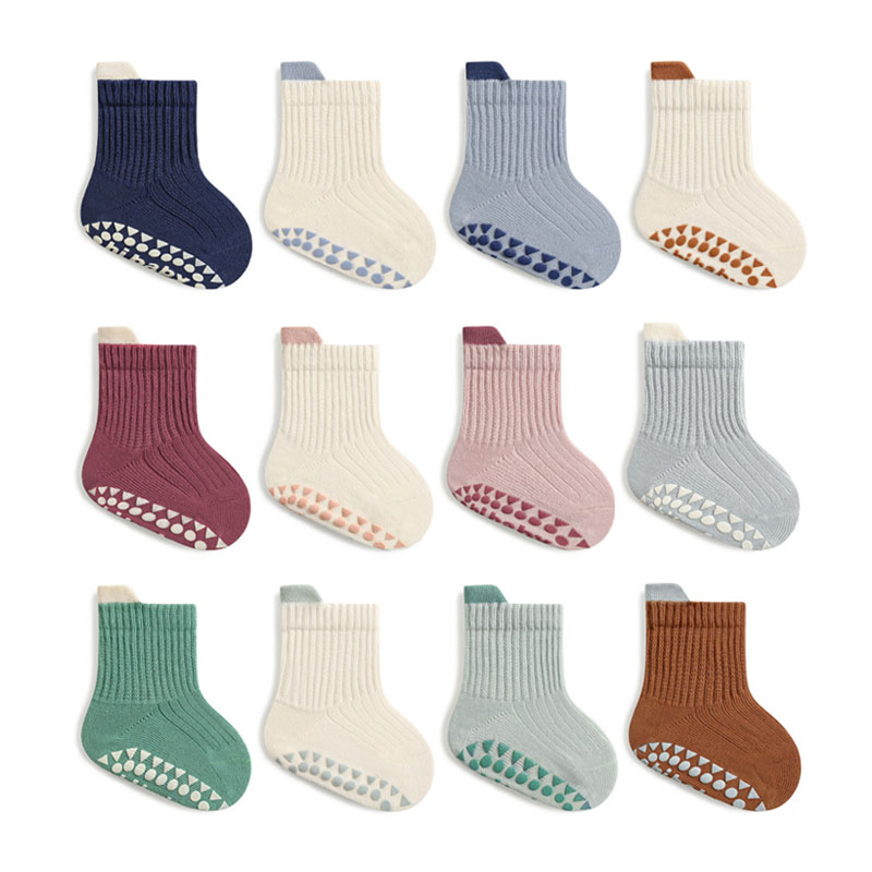 3 Pairs Kids Cotton Socks Boys - Unisex Baby Socks Non Slip ulasan dan harga