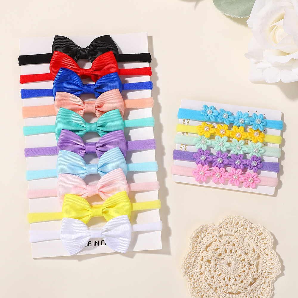 15Pcs Ribbon Bowknot Elastic H - Baby Gear ulasan dan harga
