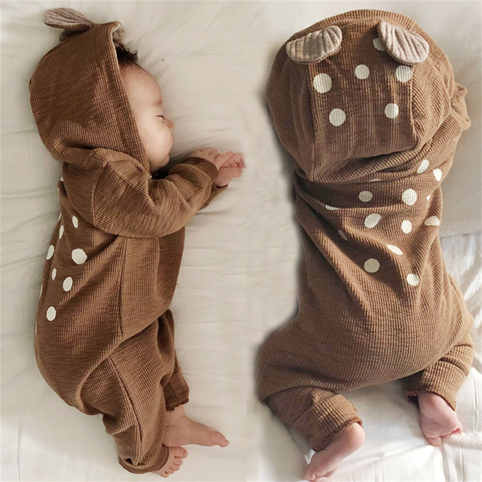 Spring Autumn Unisex Baby Cute - Cotton Baby Onesies Zipper ulasan dan harga