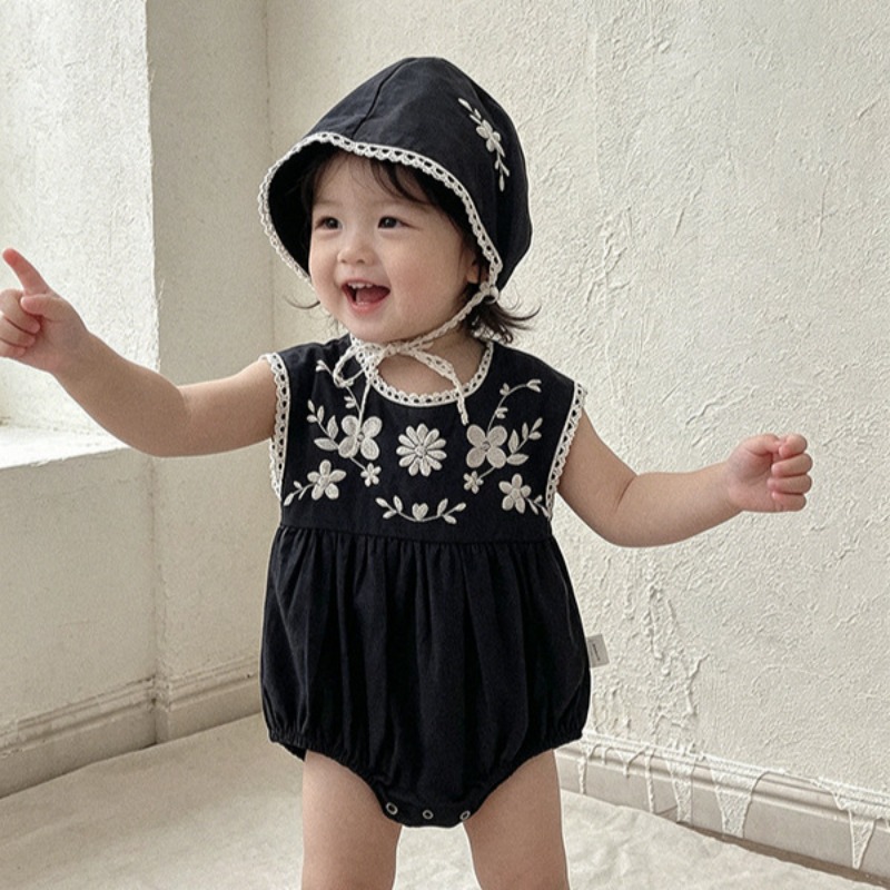 ZOETOPKID Summer Toddler Baby  - Baby Summer Linen Sleeveless Jumpsuit ulasan dan harga