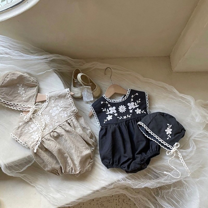ZOETOPKID Summer Toddler Baby  - Baby Summer Linen Sleeveless Jumpsuit ulasan dan harga
