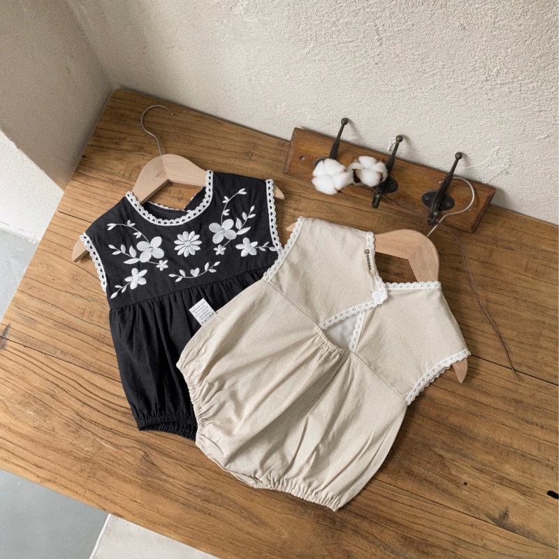 ZOETOPKID Summer Toddler Baby  - Baby Summer Linen Sleeveless Jumpsuit ulasan dan harga
