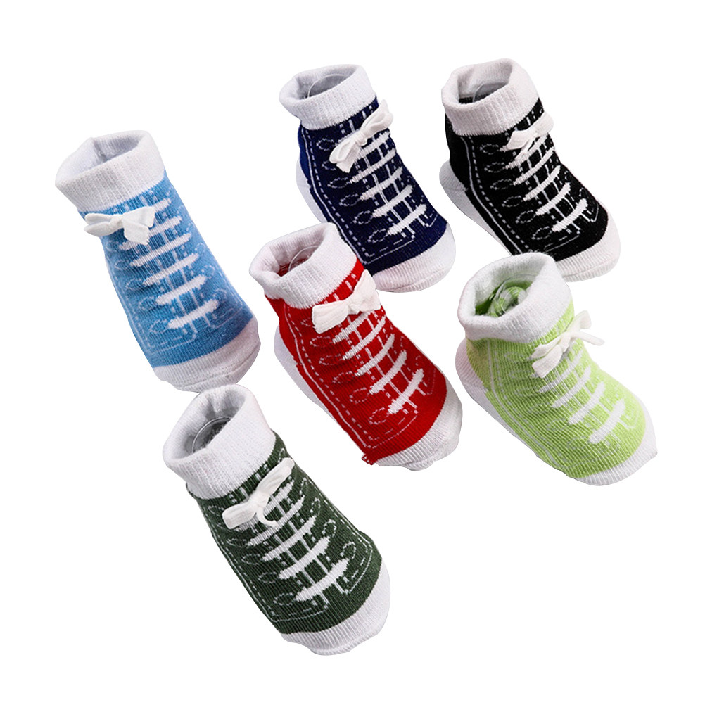 6Pairs Cotton Baby Socks Creat - Unisex Baby Socks Non Slip ulasan dan harga