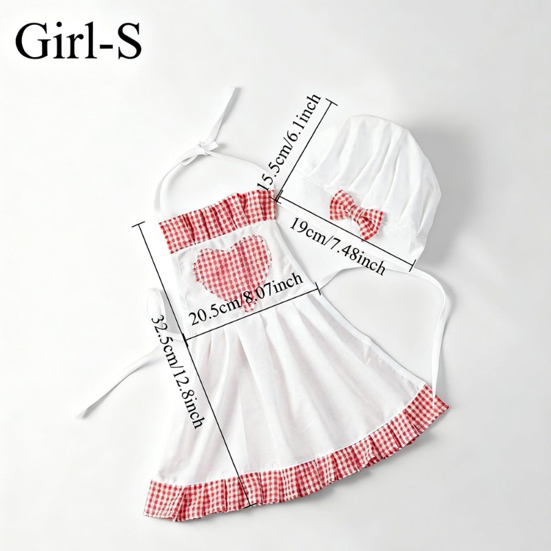 Red Gingham Baby Chef Costumes - Infant Photography Props Outfit ulasan dan harga