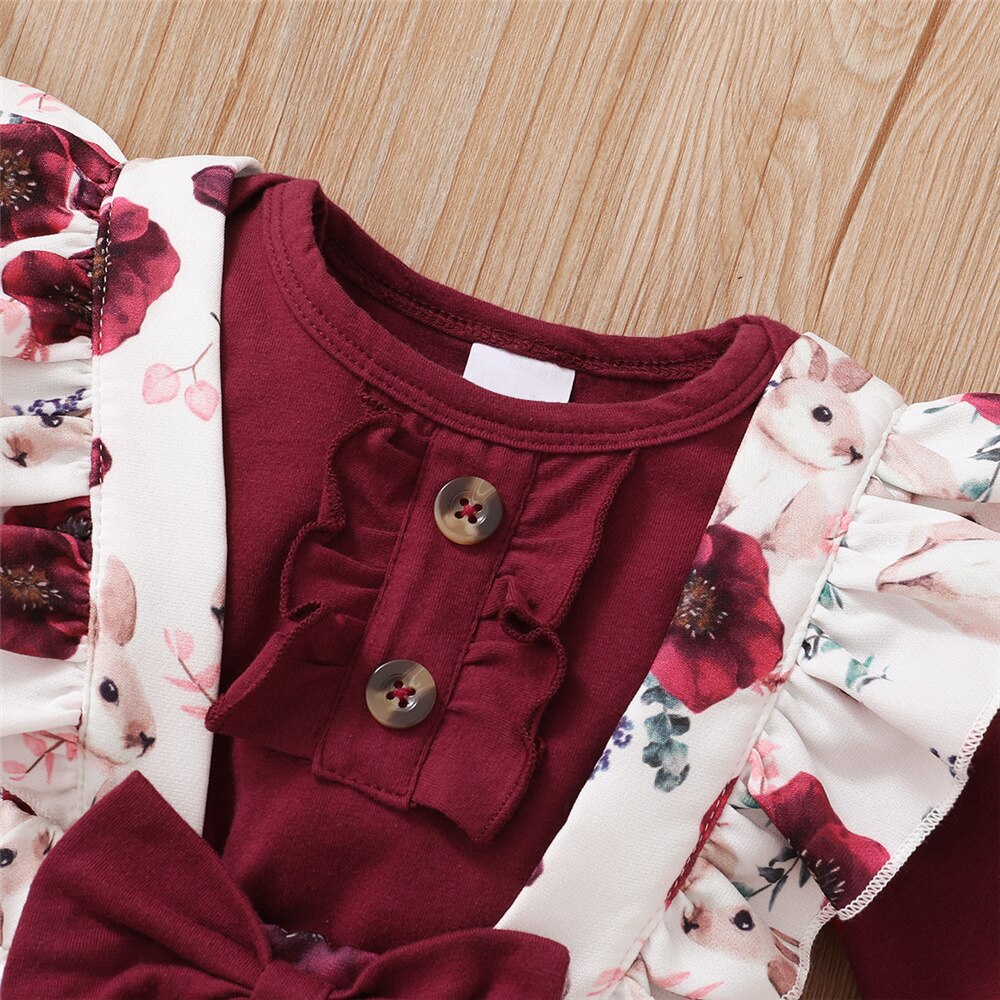 0-24 Months Newborn Baby Girl  - Newborn Baby Girl Romper Floral ulasan dan harga