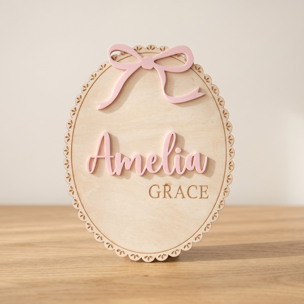 1Pc Custom Bow Lace Edge Baby  - Nursery ulasan dan harga