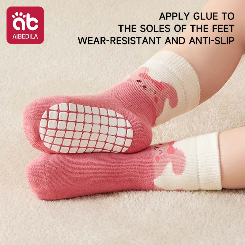 3Pairs Baby Adorable Animals P - Unisex Baby Socks Non Slip ulasan dan harga