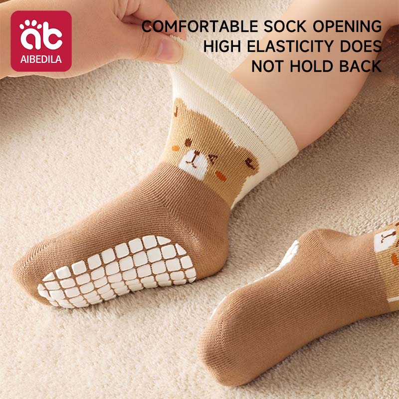3Pairs Baby Adorable Animals P - Unisex Baby Socks Non Slip ulasan dan harga