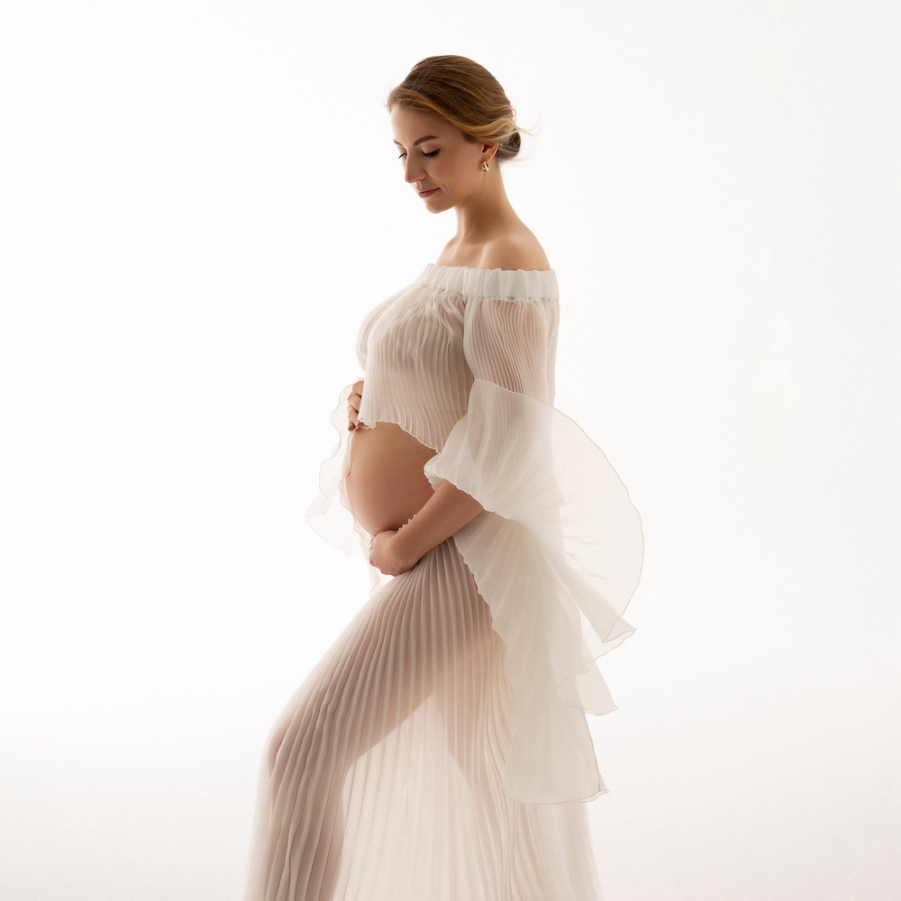 Pleated Maternity Photography  - Maternity Wear ulasan dan harga