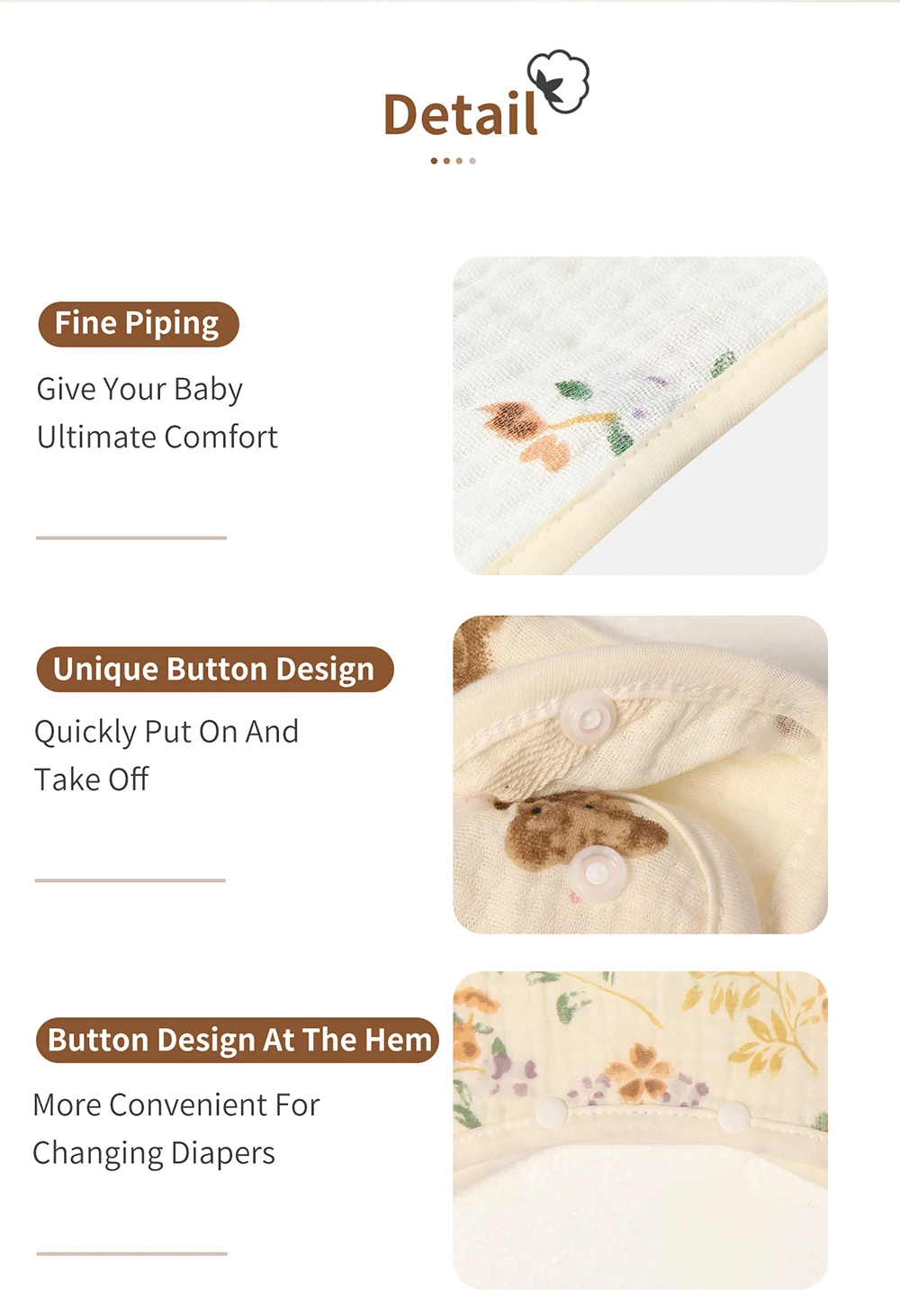 INSULAR Newborn Baby Girl Body - Newborn Baby Girl Romper Floral ulasan dan harga