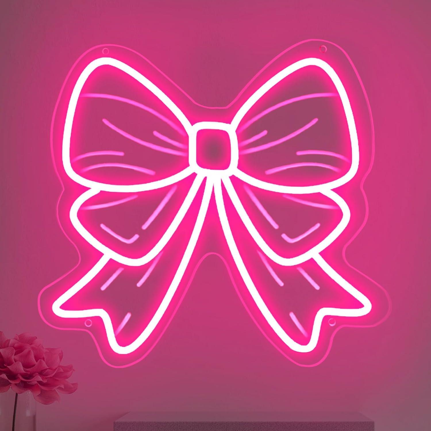 Bow Neon Signs USB Dimmable LE - Nursery ulasan dan harga