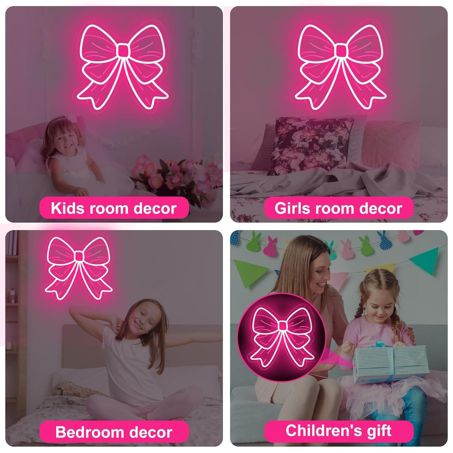 Bow Neon Signs USB Dimmable LE - Nursery ulasan dan harga
