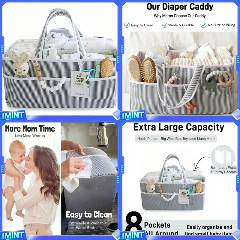 Fabric Diaper Caddy Organizer, - Diapering ulasan dan harga