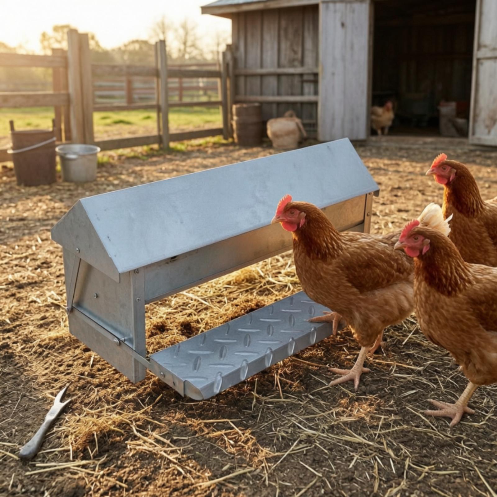 Automatic Poultry Feeder Troug - Feeding ulasan dan harga