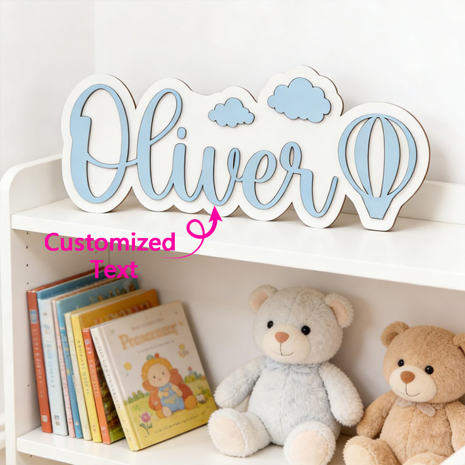 Personalized Hot Air Balloon & - Nursery ulasan dan harga