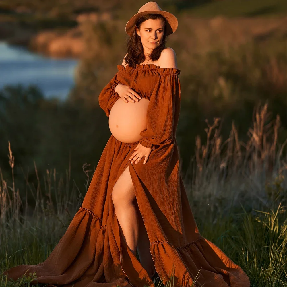 Sexy Off Shoulder Retro Matern - Maternity Wear ulasan dan harga