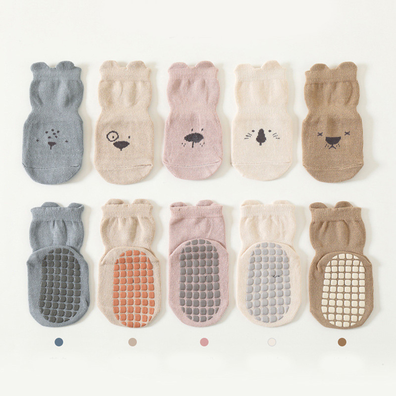 3/5 Pairs Baby Adorable Animal - Unisex Baby Socks Non Slip ulasan dan harga
