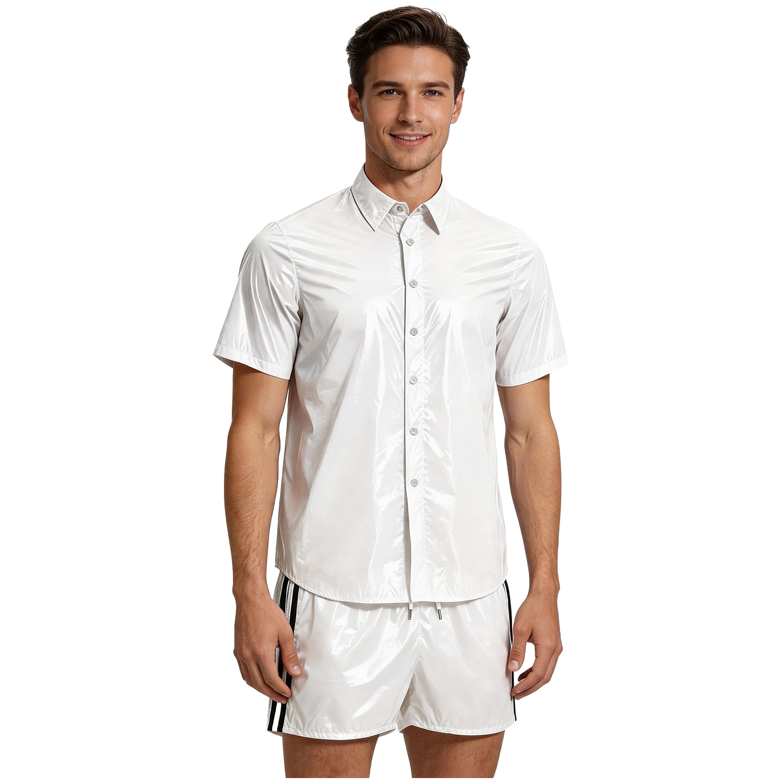 Men Glossy Waterproof Tops and - Diapering ulasan dan harga