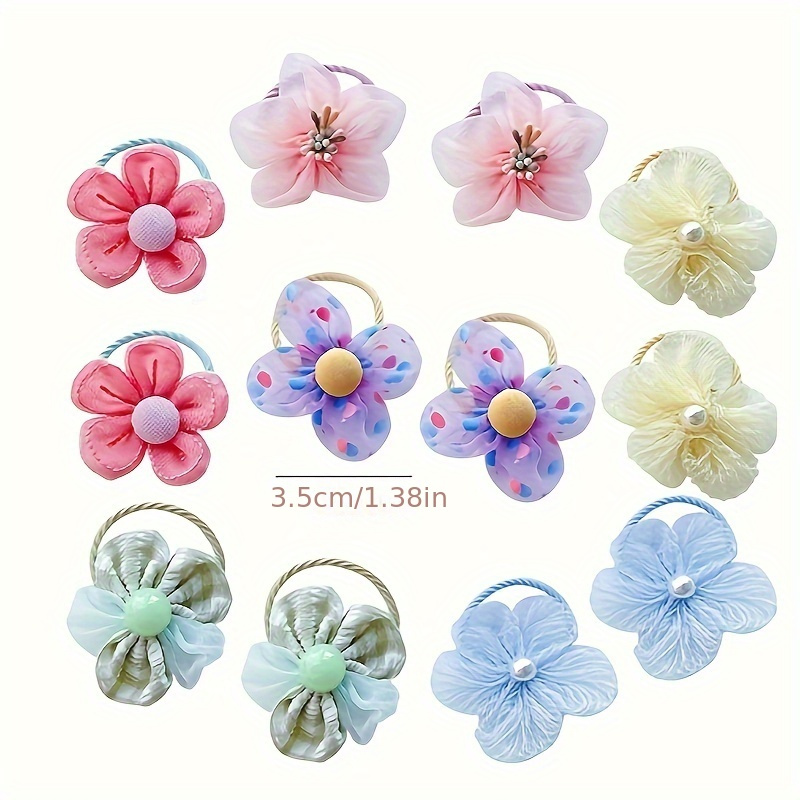 10Pcs Children's Mesh Flower H - Baby Gear ulasan dan harga